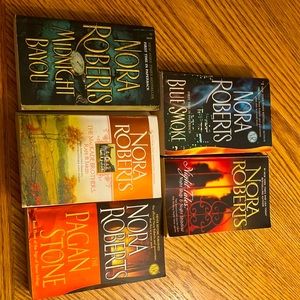 Nora Robert’s Five Book Lot Collection with Free Shipping